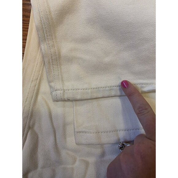 YoungLA Baggy Jeans Mens Sz 34L x 31 Off-white #609 Straight Leg NWT Sold Out - Picture 13 of 14